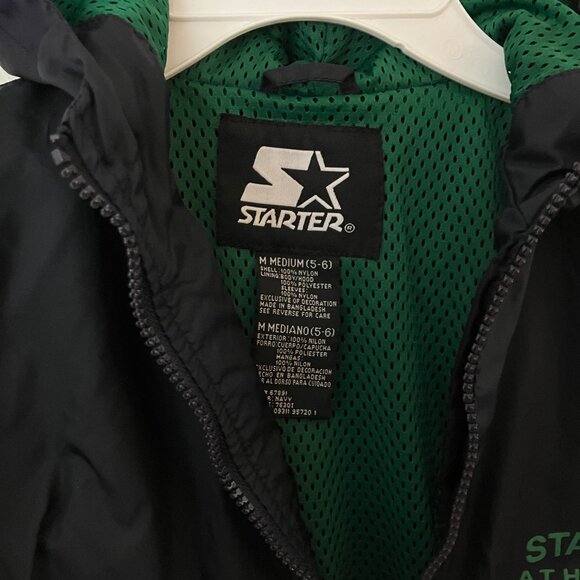 Kids 5-6 Starter Hooded Mesh Lined Windbreaker - Picture 4 of 4